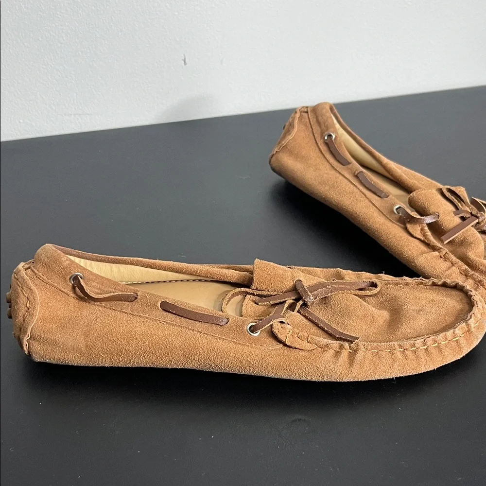 21men Tan Suede Loafers